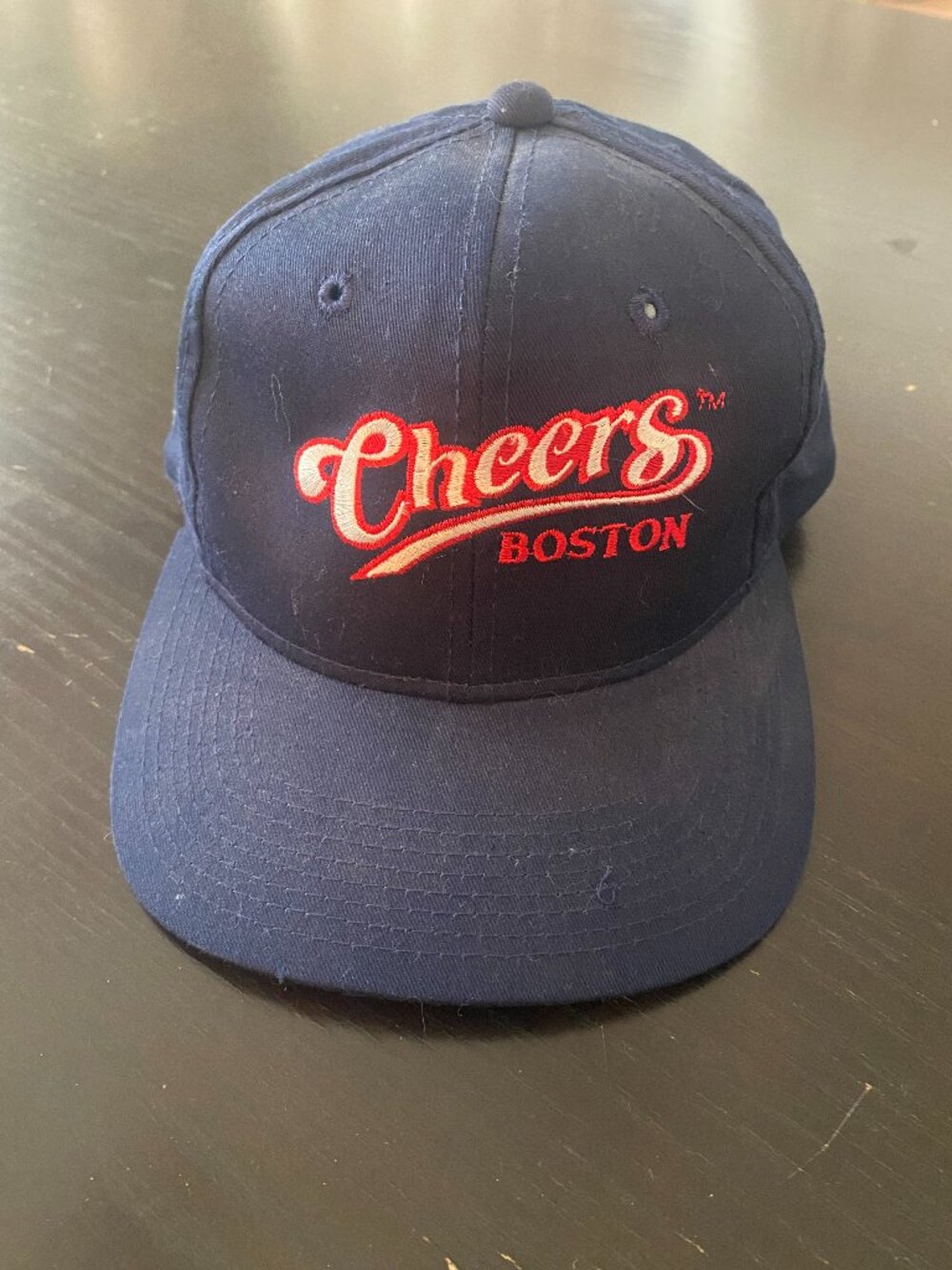 NWT VTG 90s Cheers Boston Snapback YoungAn Hat Cap Men's One Size OS Blue Color